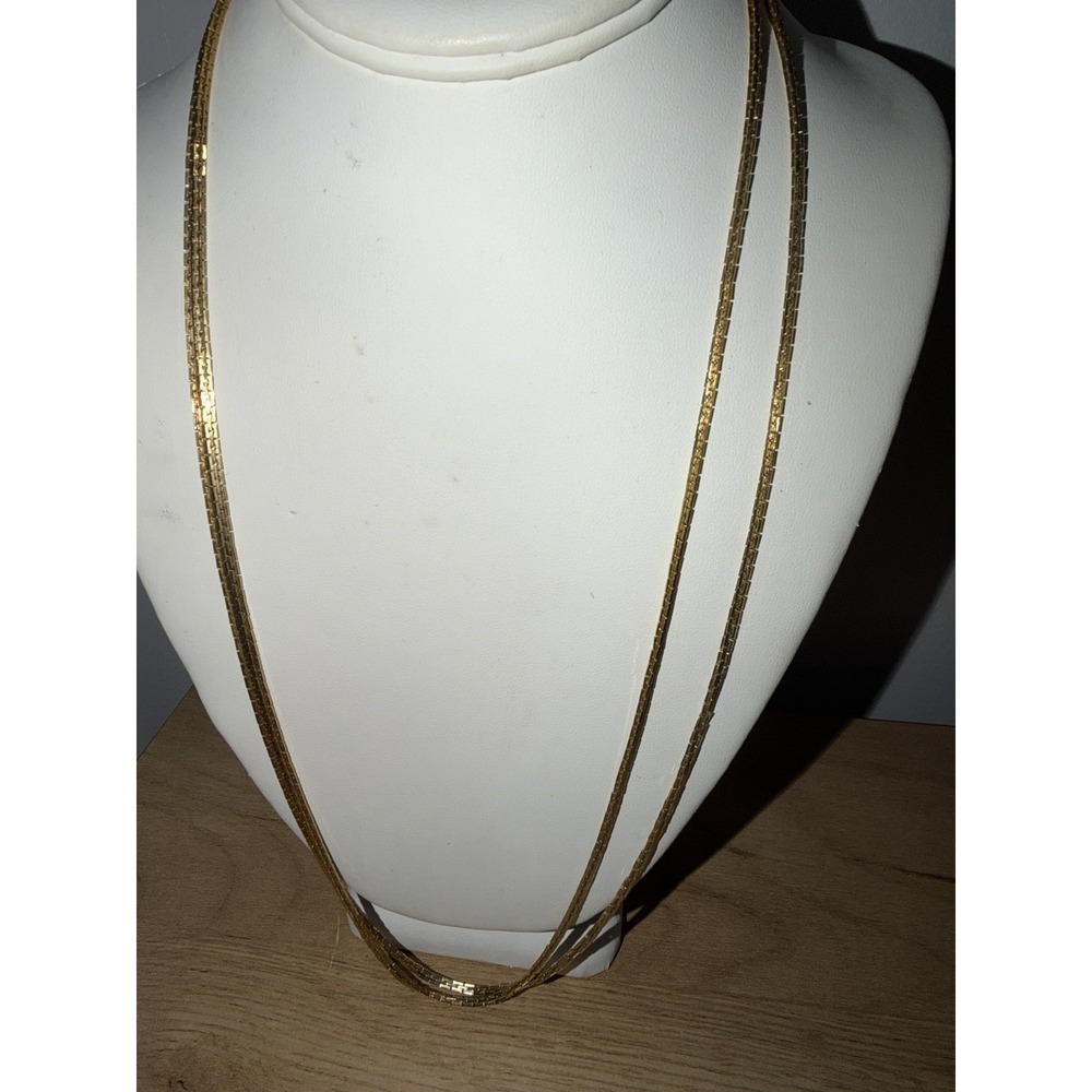 Vintage 12K Gold Filled GF Necklace Wrap Around Long 53"